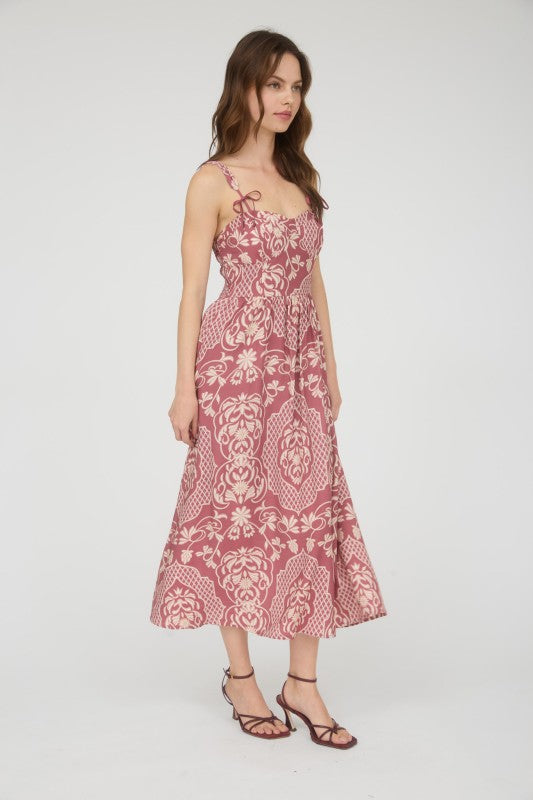 Bow Detail Midi Dress