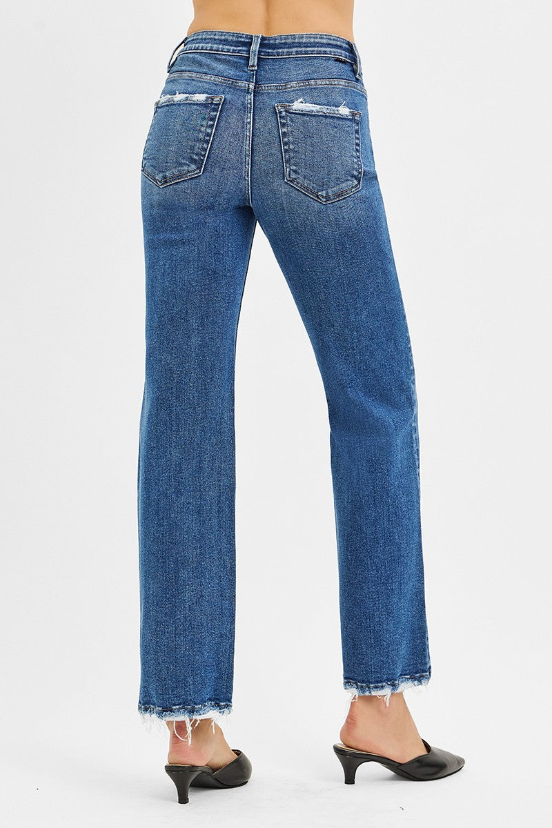 Tummy Control Straight Risen Jeans