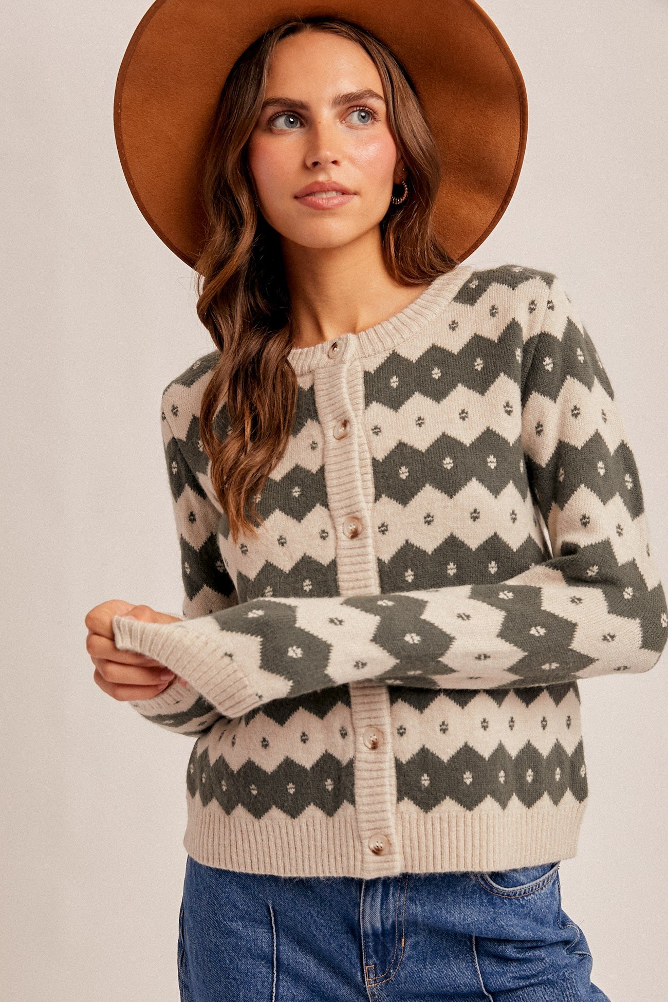 Nordic Button Sweater