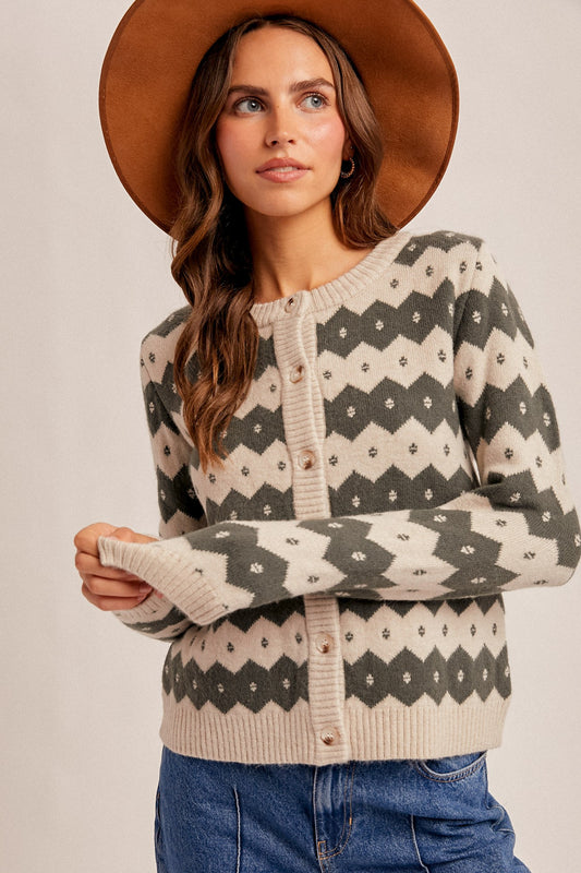 Nordic Button Sweater