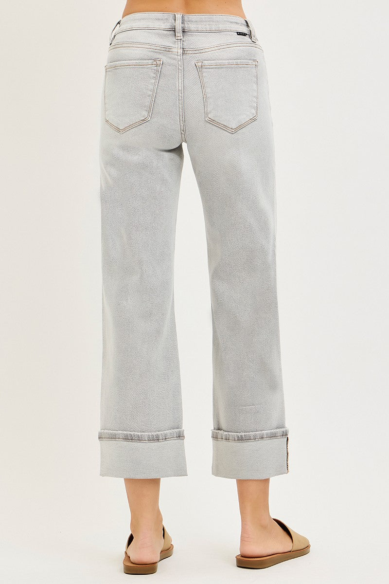 Straight Grey Risen Denim