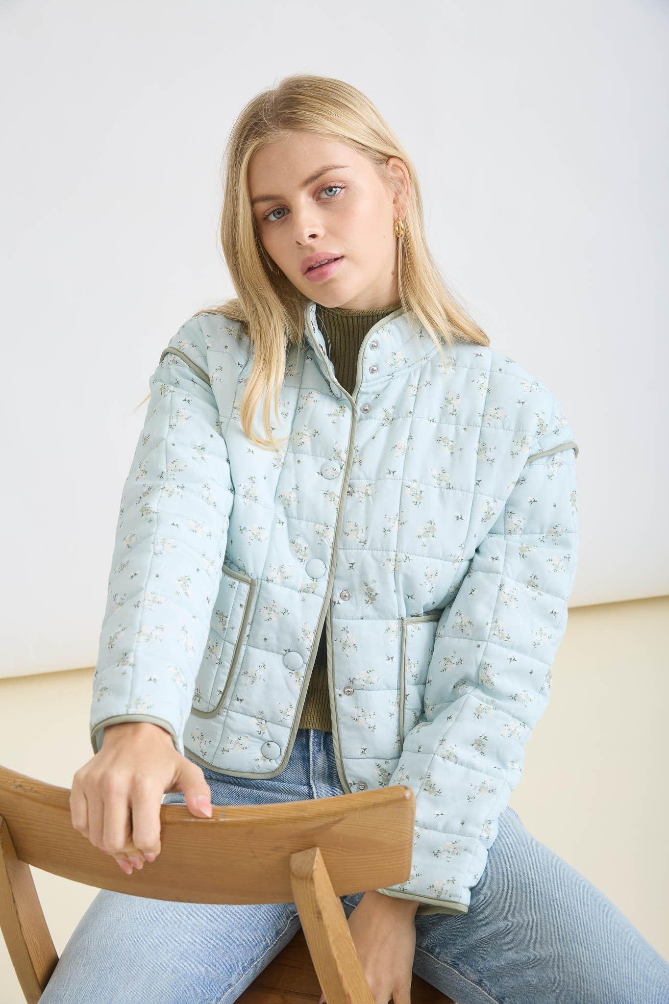Quilted Floral Jacket