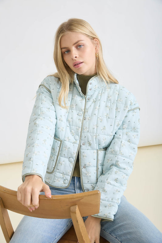 Quilted Floral Jacket