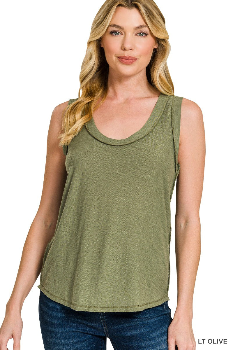 Raw Edge Tank