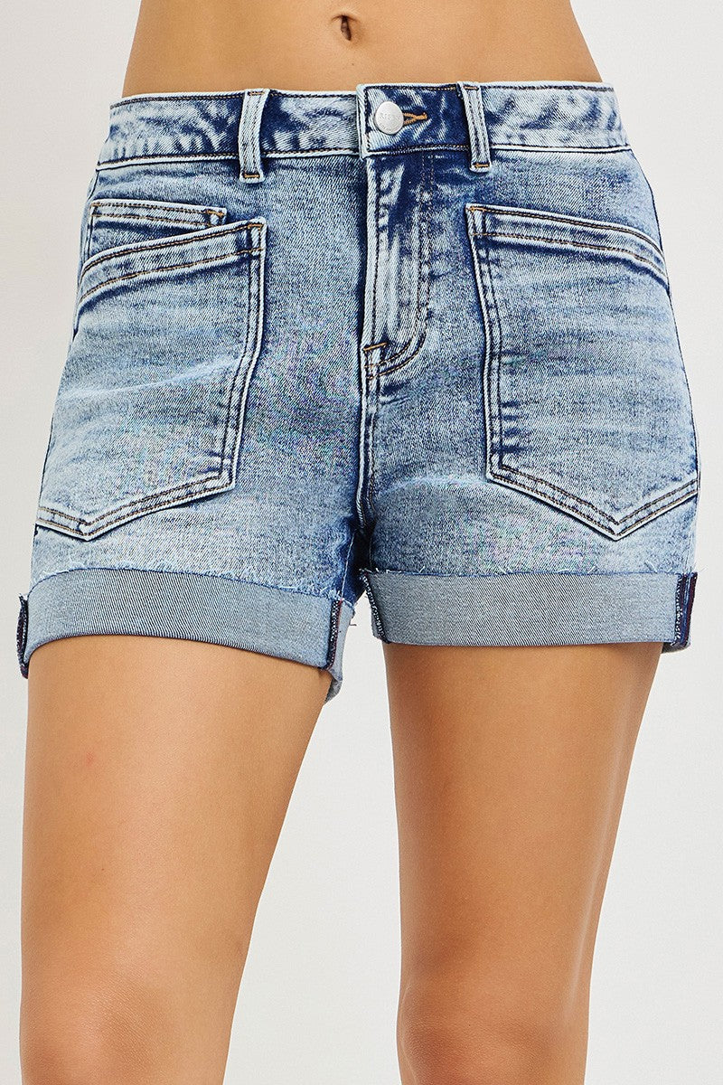 Patched Pocket Shorts