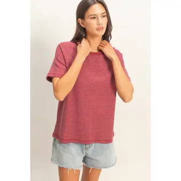 Textured Stripe Top