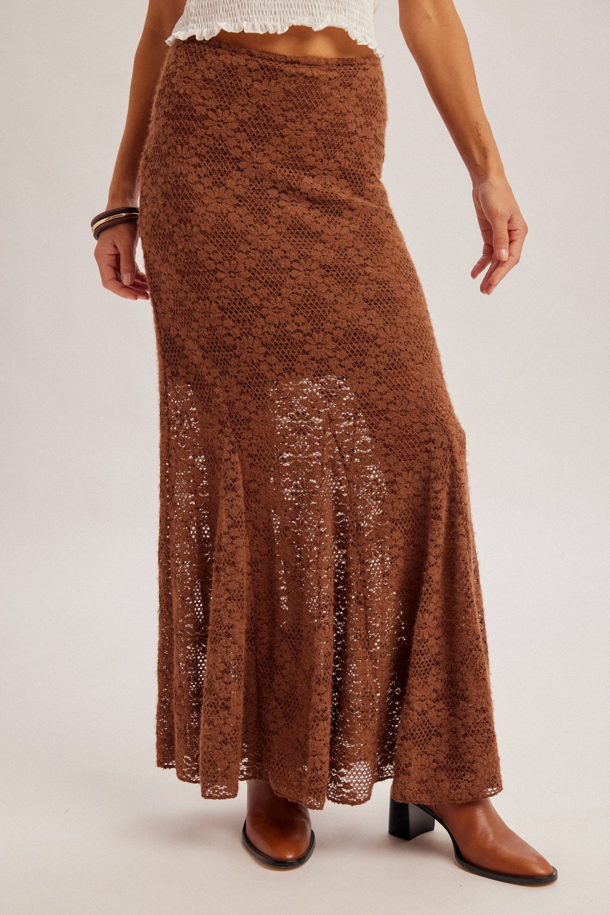 Lace Midi Skirt
