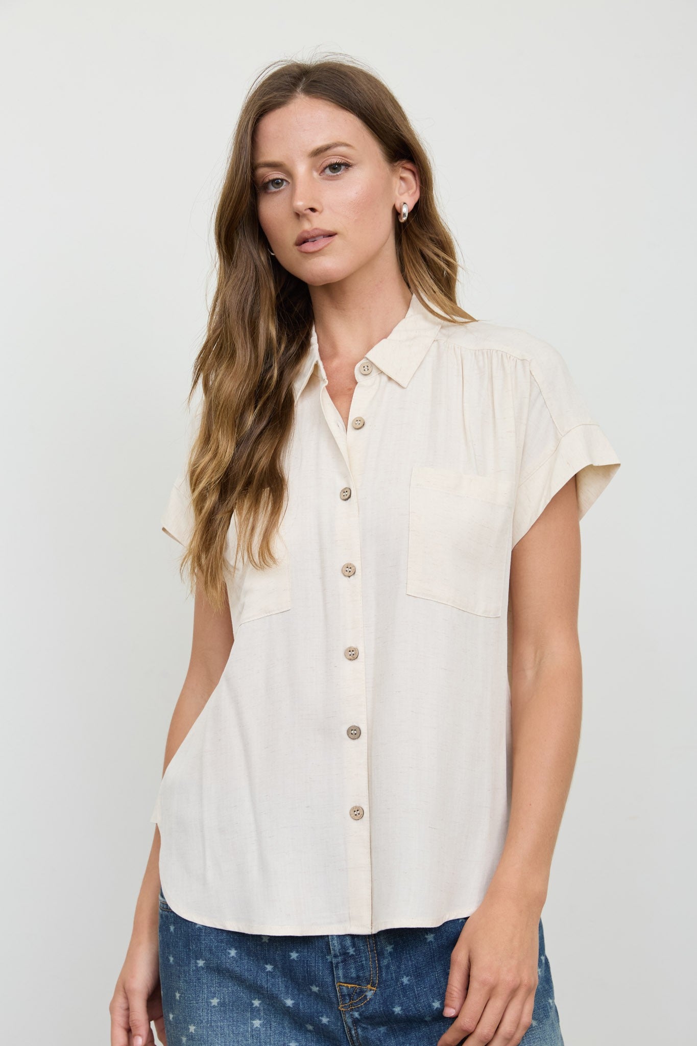 Short Sleeve Button Up