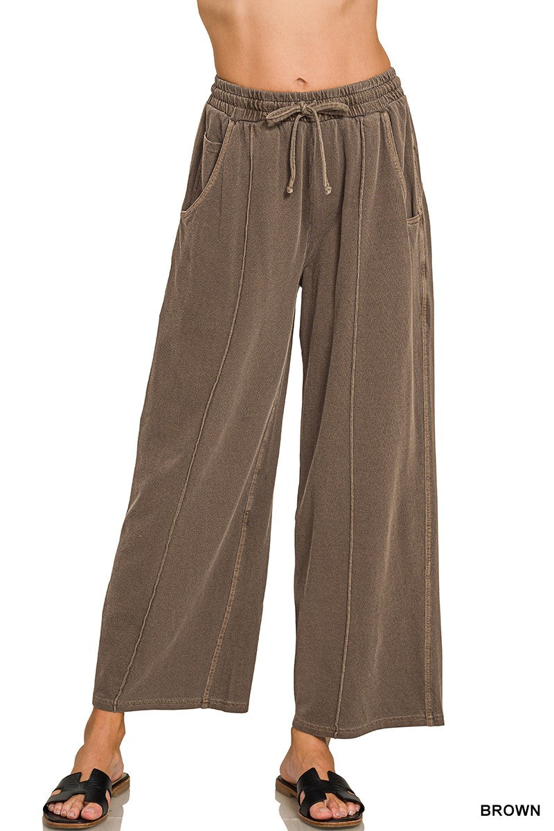 French Terry Pigment Pintuck Pants