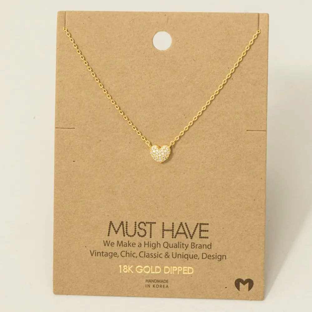 Mini Heart Pendant Necklace