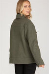 Olive Snap Button Jacket
