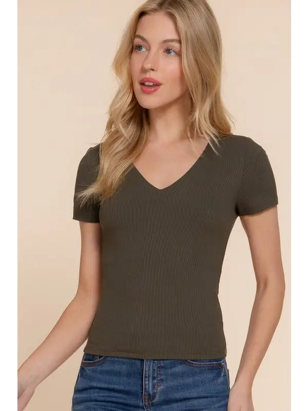 Short Sleeve Fitted Top