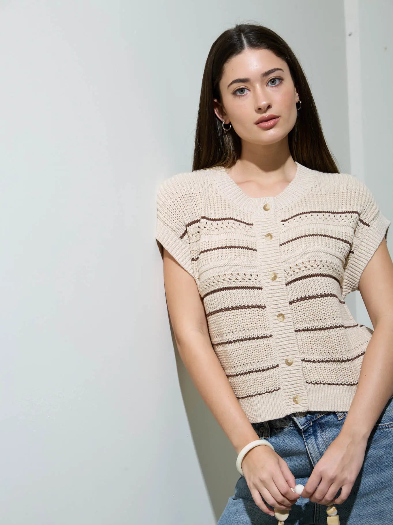 Multi Stripe Sweater Top