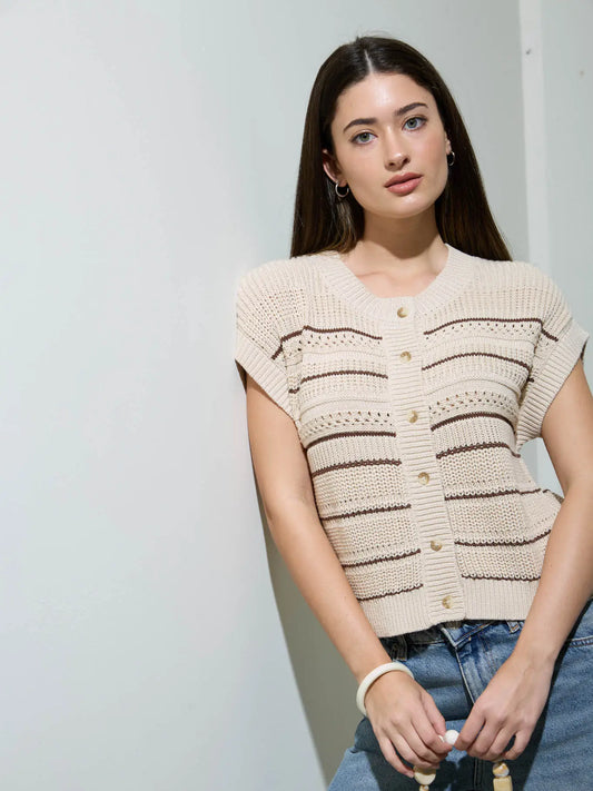 Multi Stripe Sweater Top