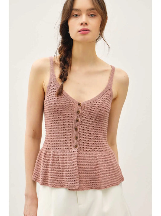 Peplum Sweater Tank