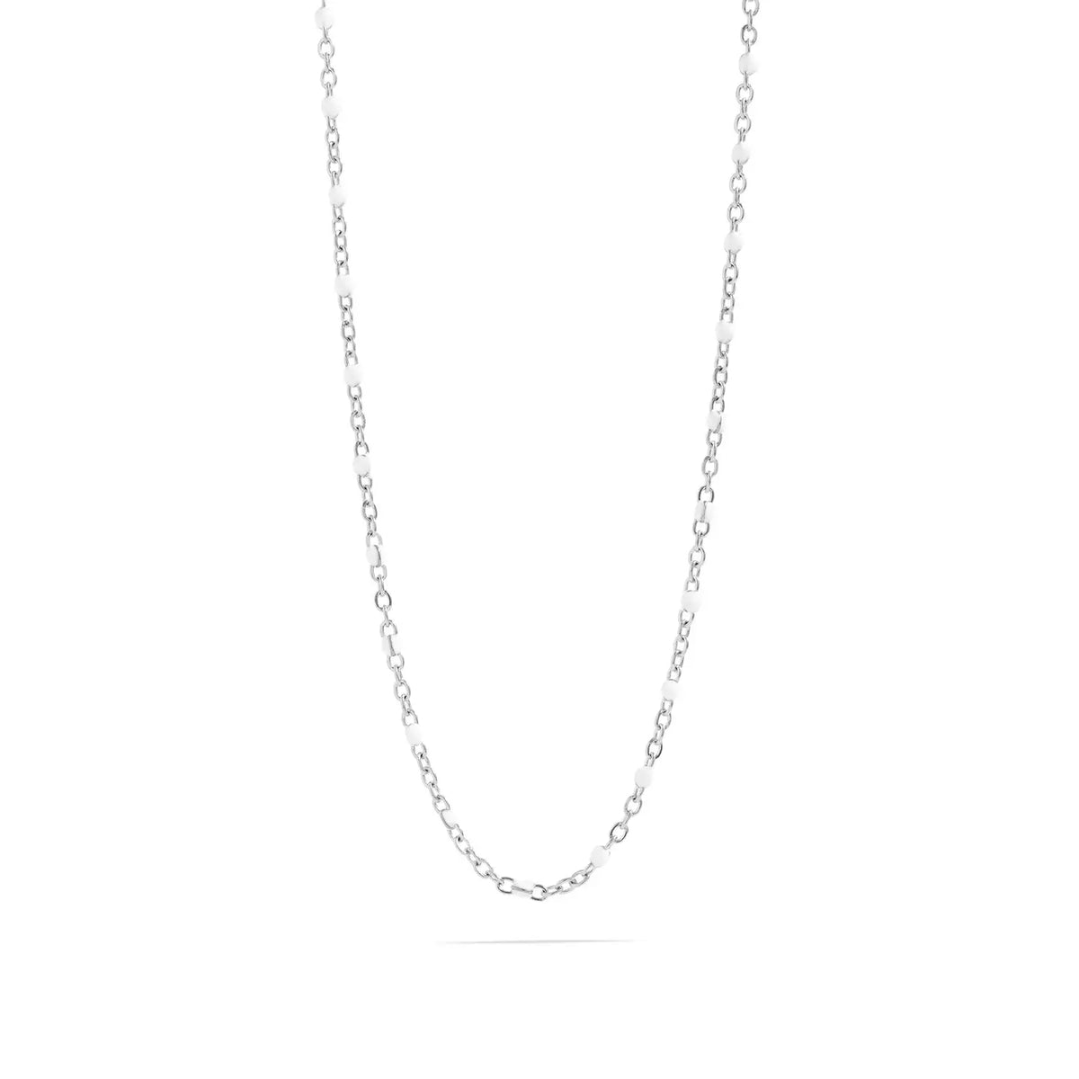 White Confetti Chain Necklace