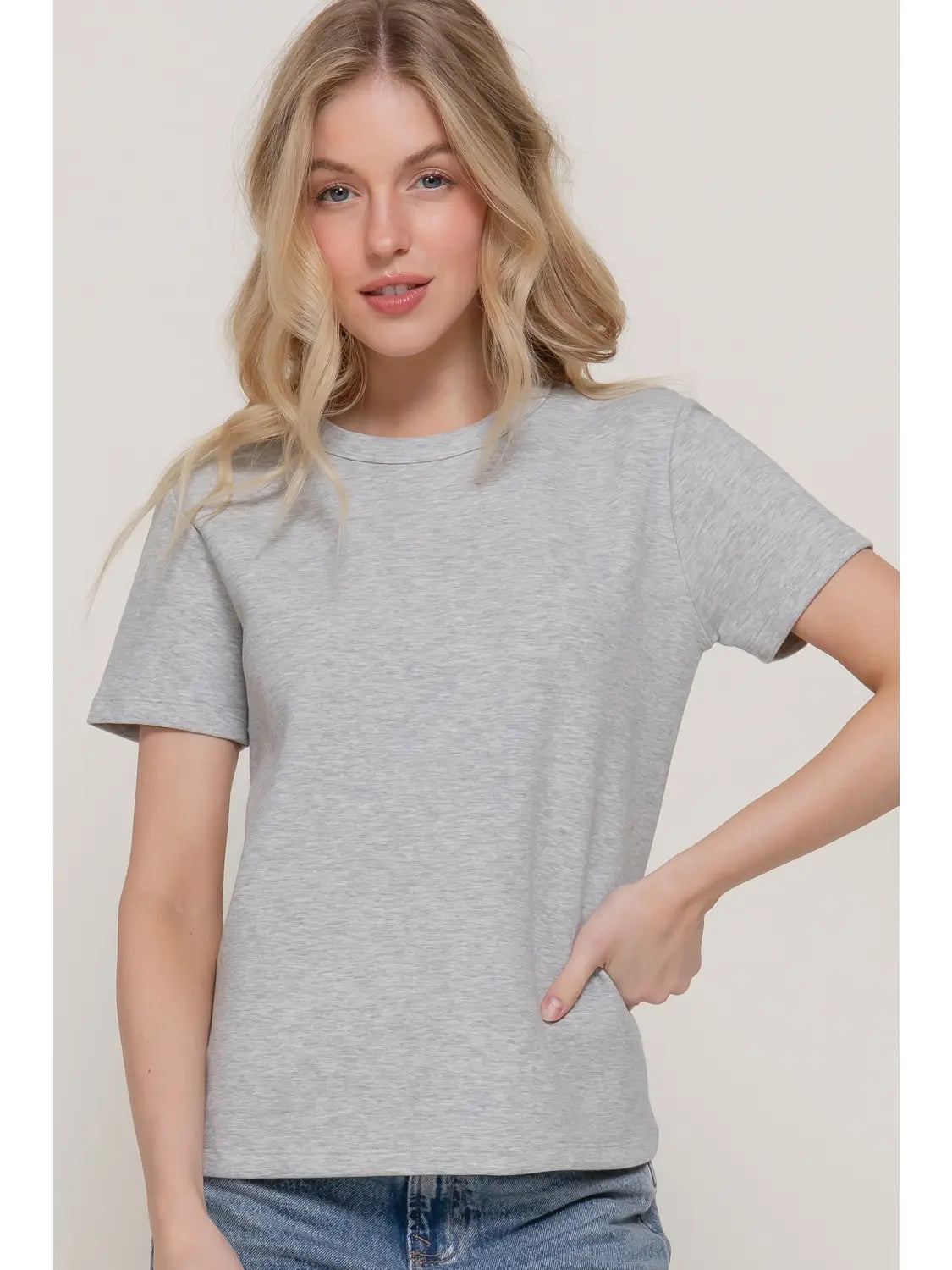 Round Neck Jersey Top