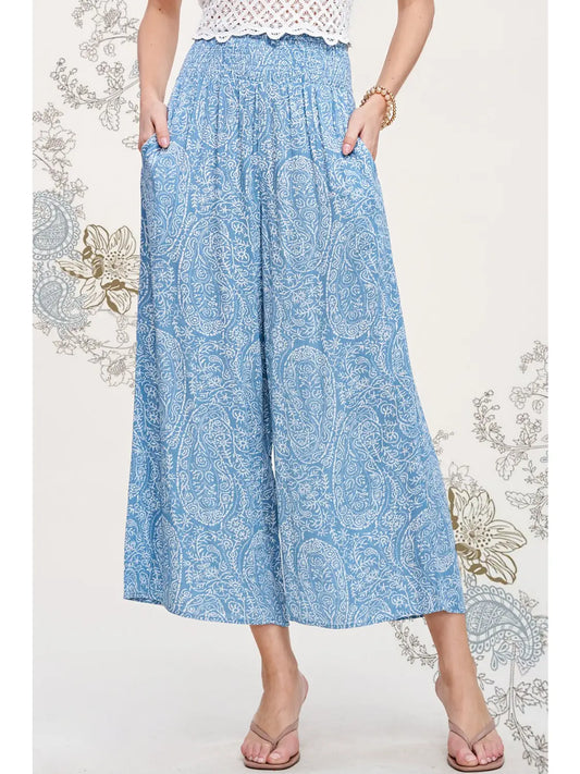 Boho Paisley Print Pants