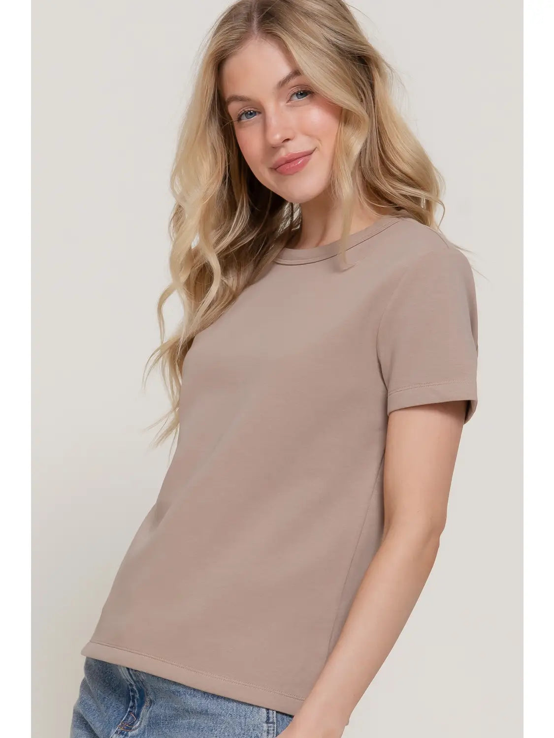 Round Neck Jersey Top