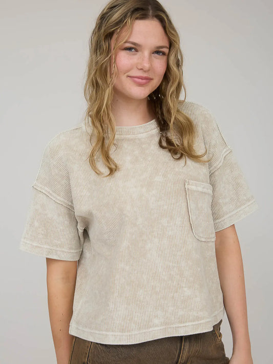 Washed Pocket Tee