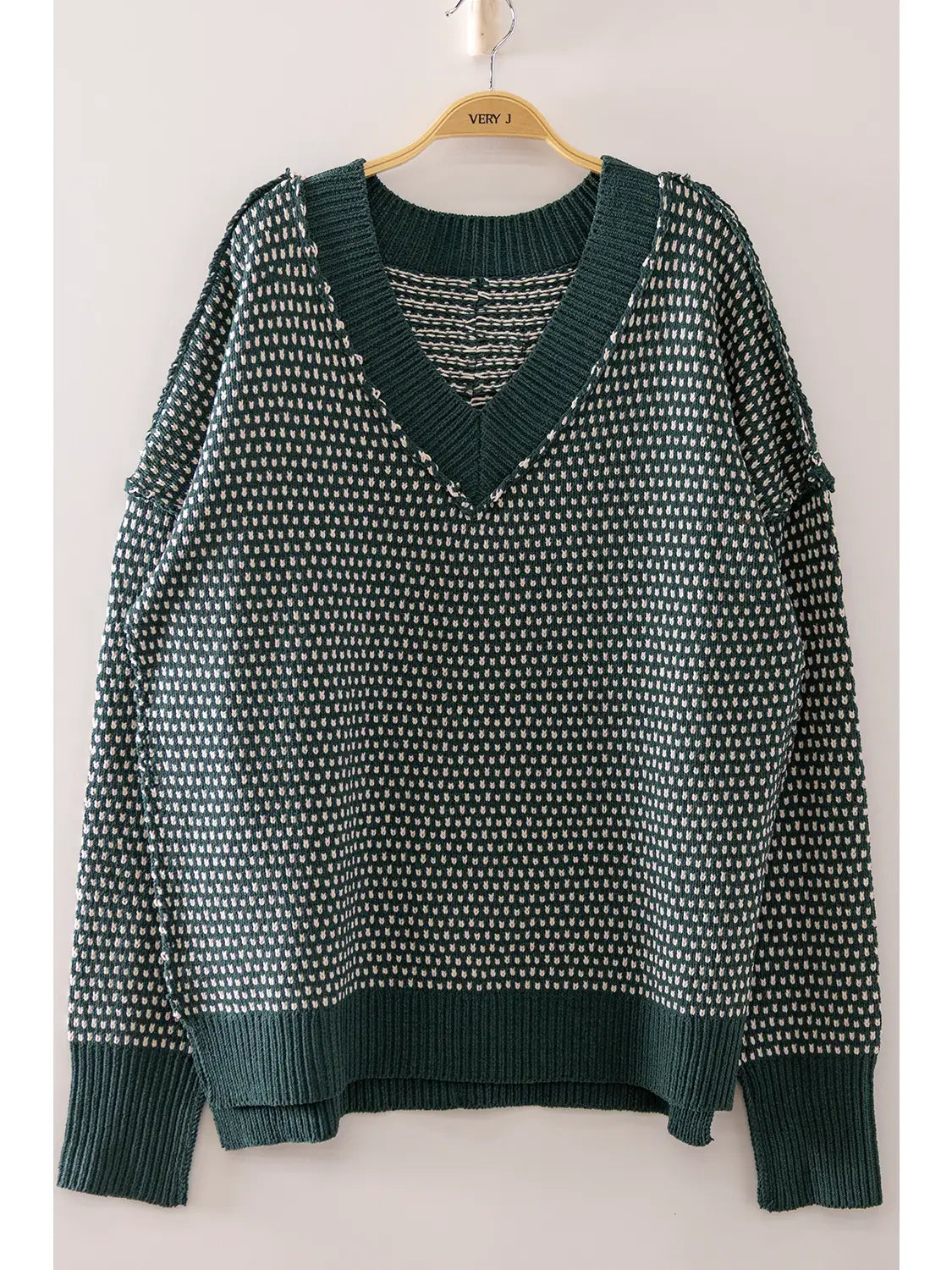Contrast Stitch Sweater
