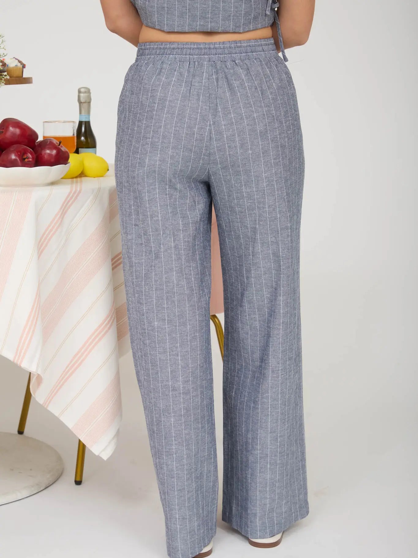 Stripe Drawstring Pants