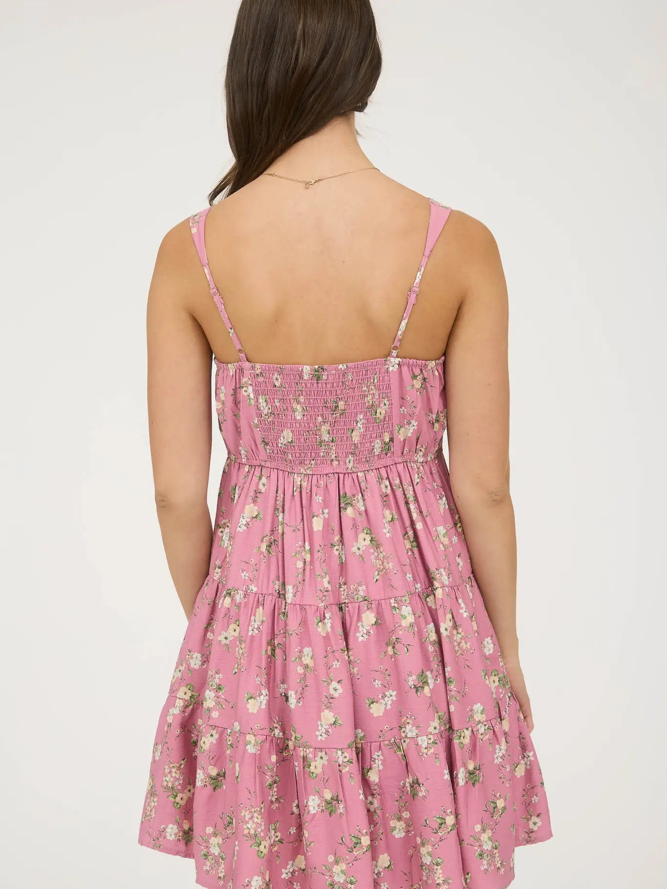Floral Tiered Mini Dress