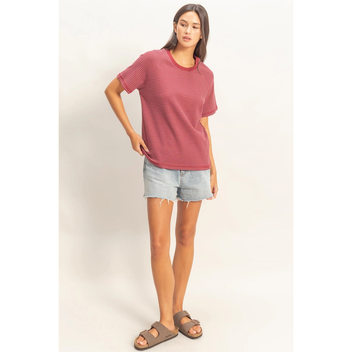 Textured Stripe Top