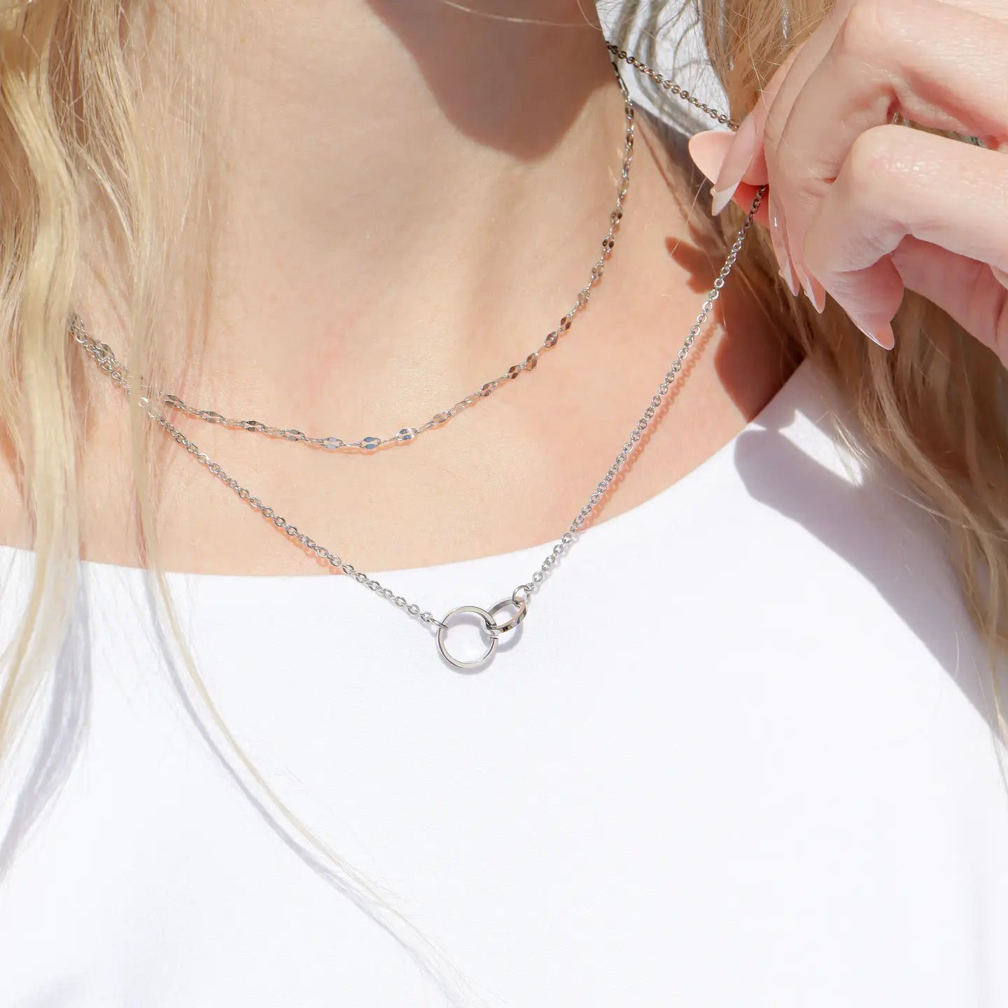 Interlocked Rings Necklace