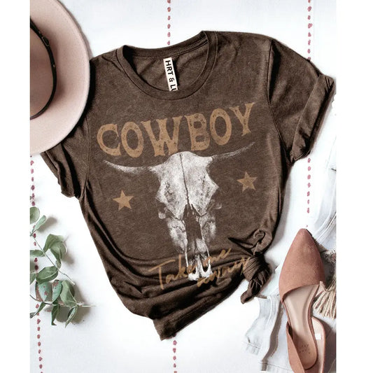 Cowboy Take Me Away Washed Tee