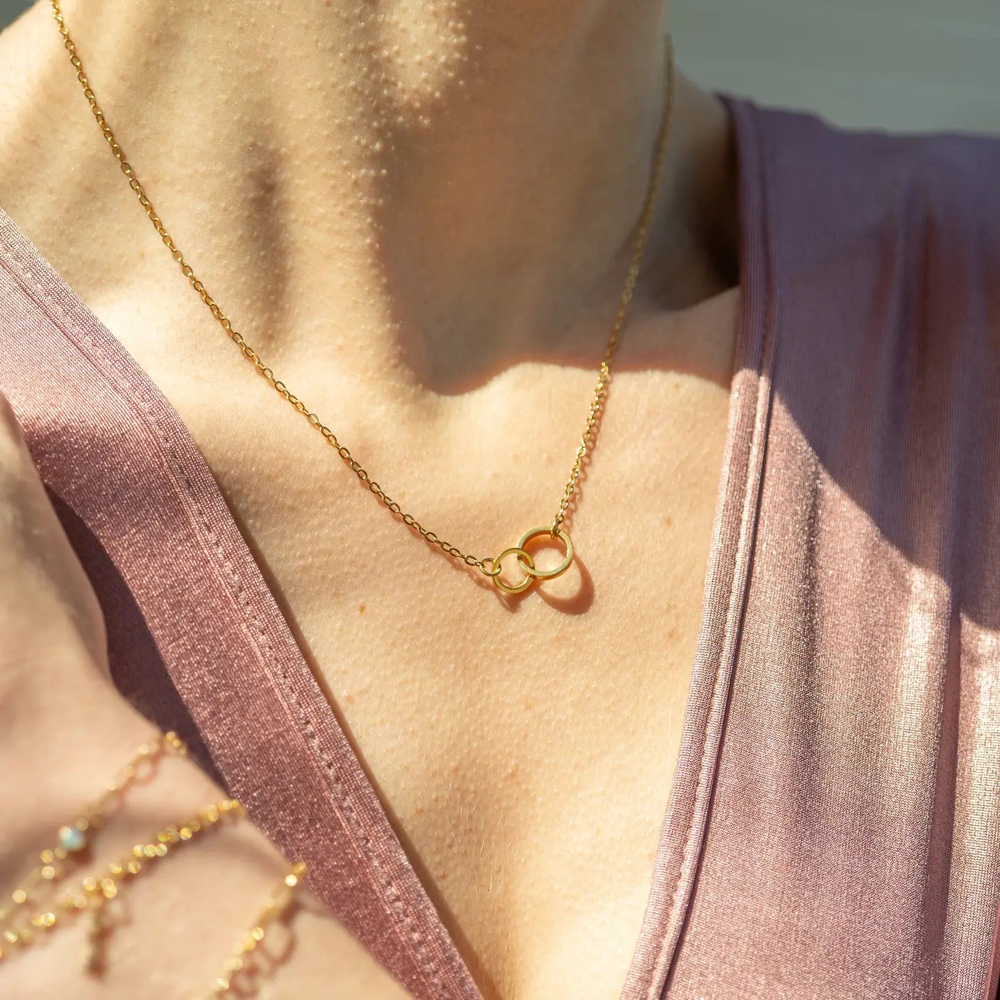 Interlocked Rings Necklace