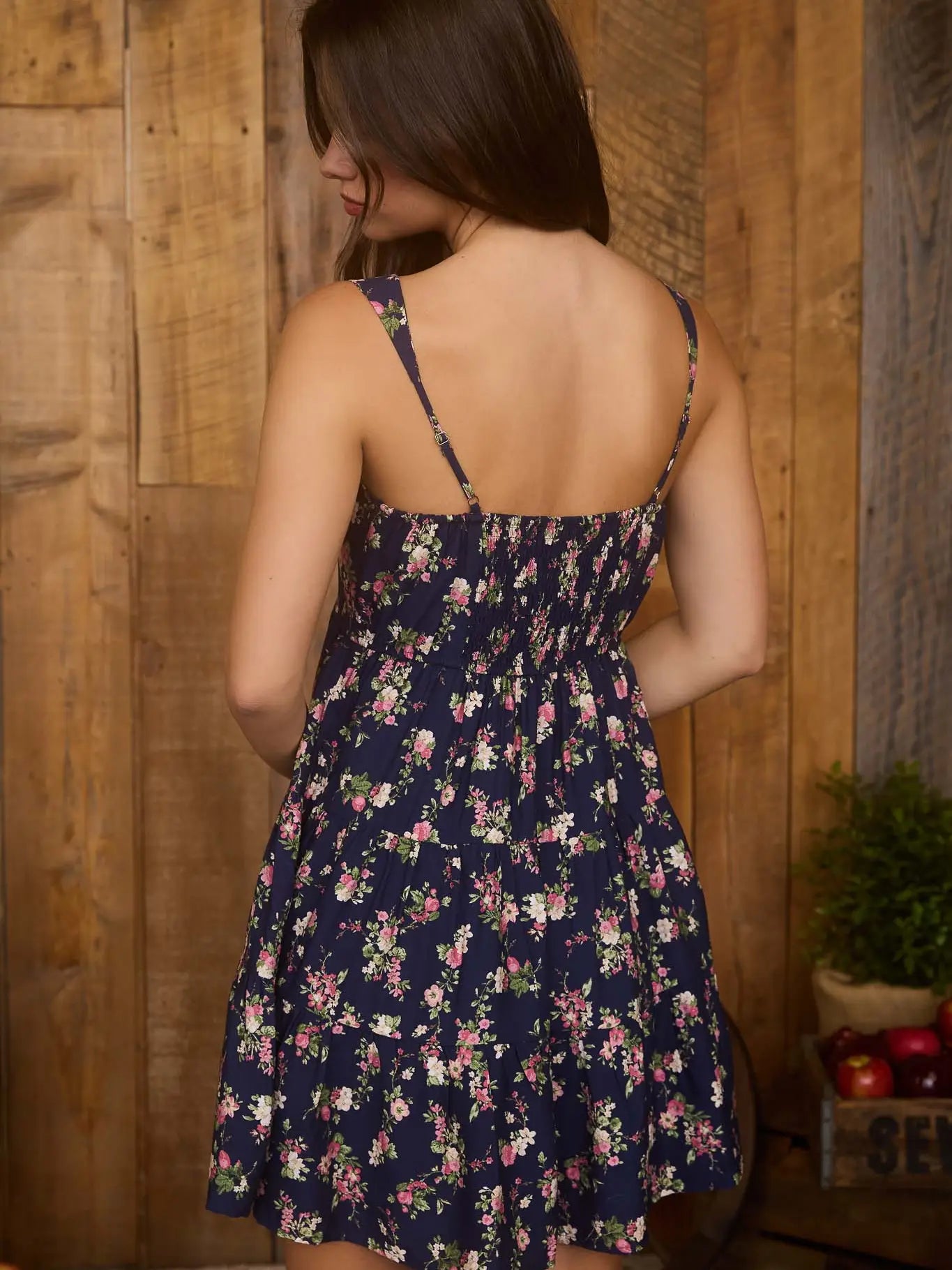 Floral Tiered Mini Dress