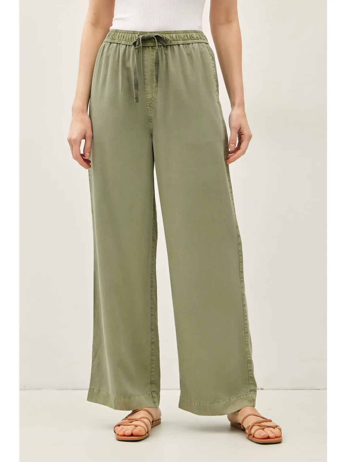 Tencel Wide Leg Pants
