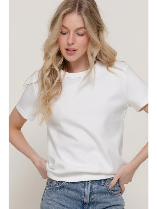 Round Neck Jersey Top