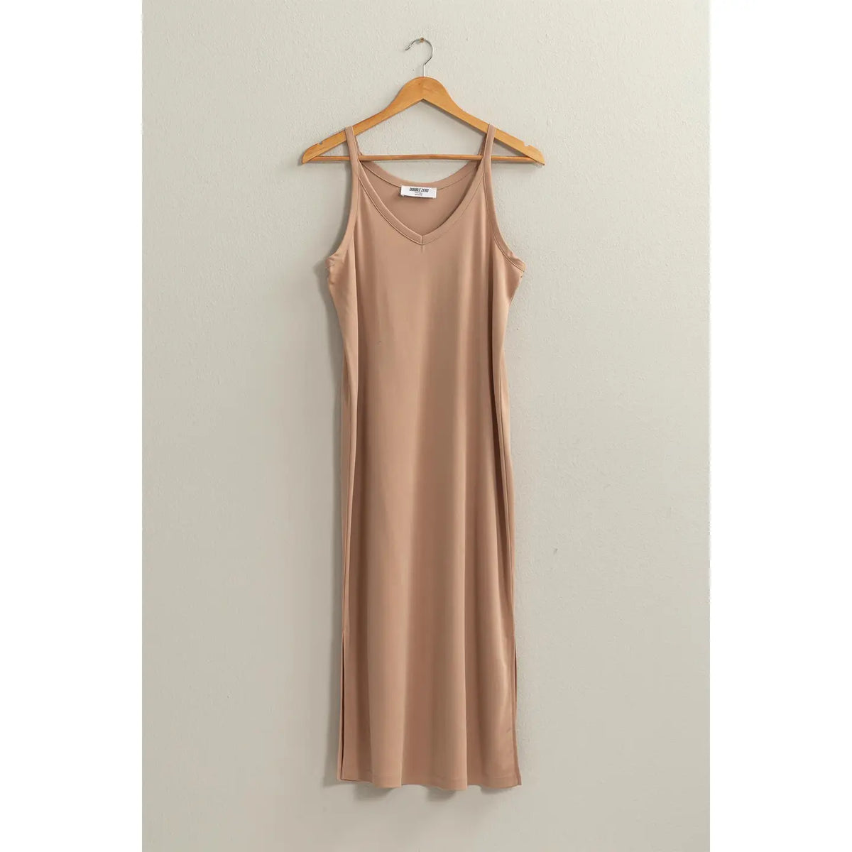 Soft V Neck Midi Dress
