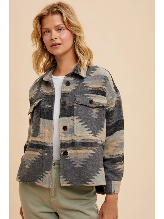 Aztec Print Jacket