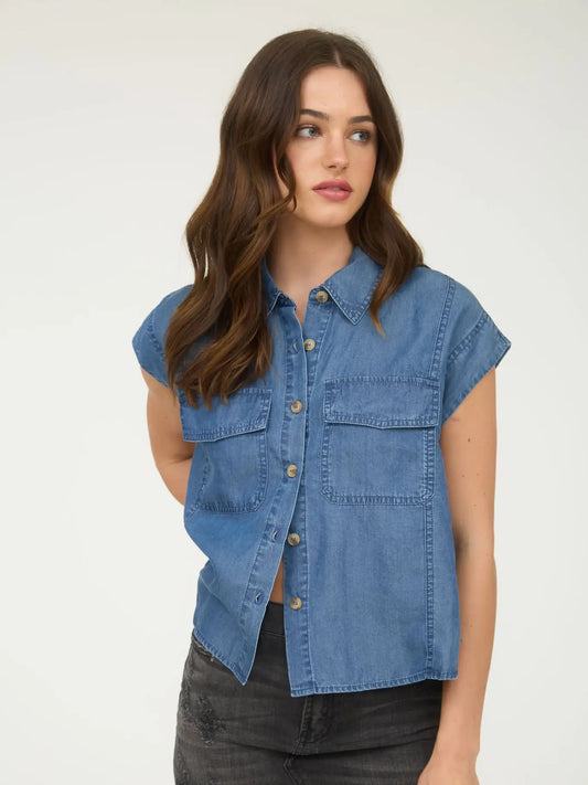 Chambray Button Down Shirt