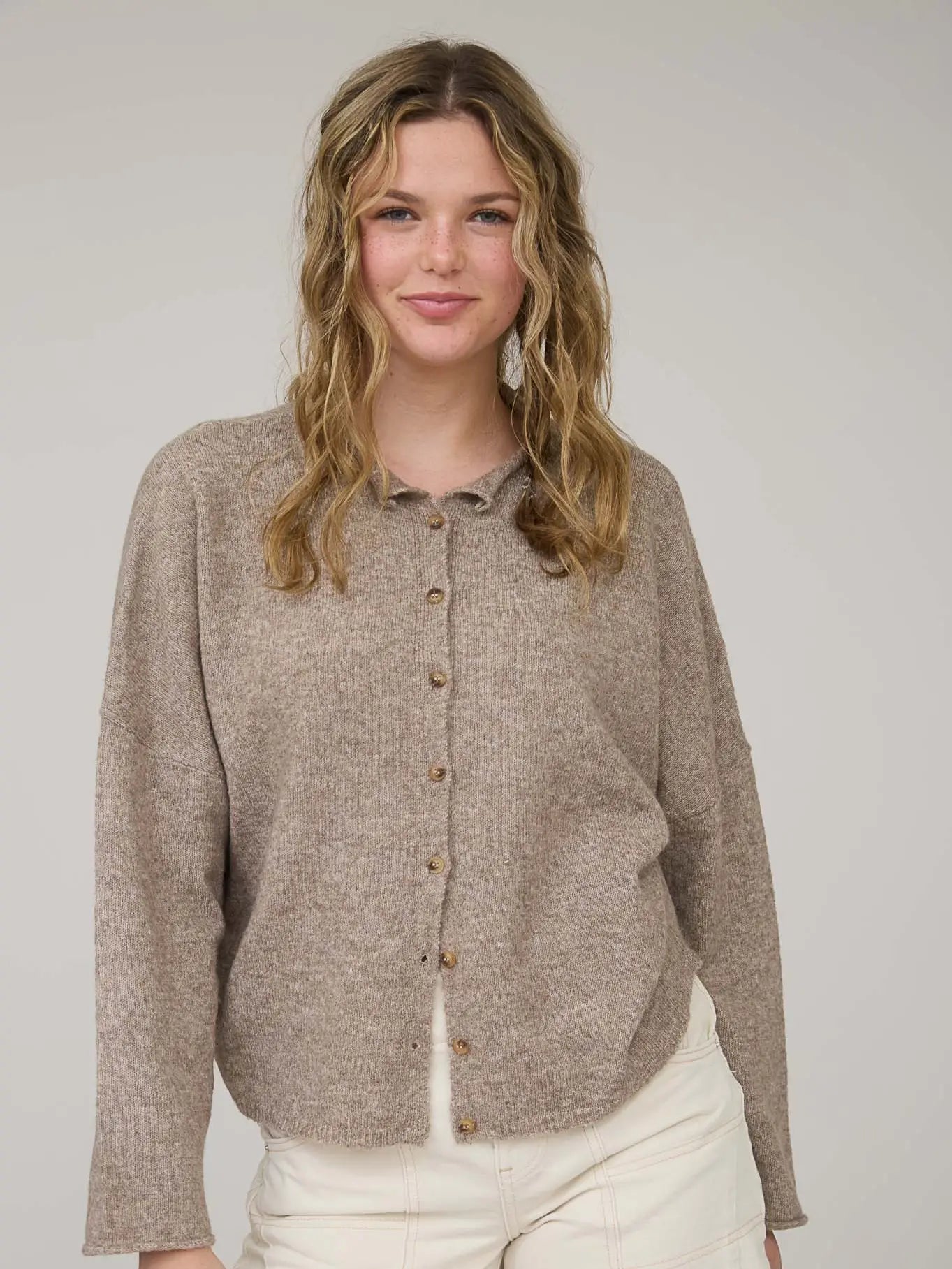 Lightweight Button Cardigan
