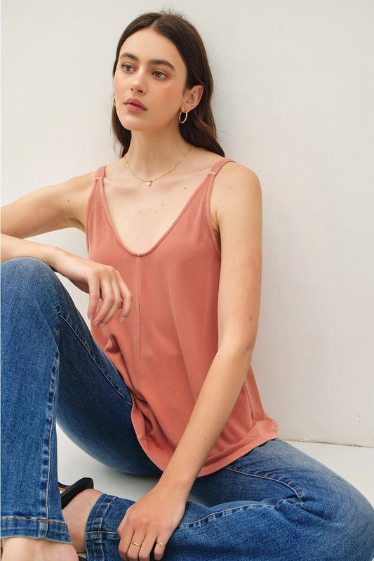 Flowy V Neck Tank