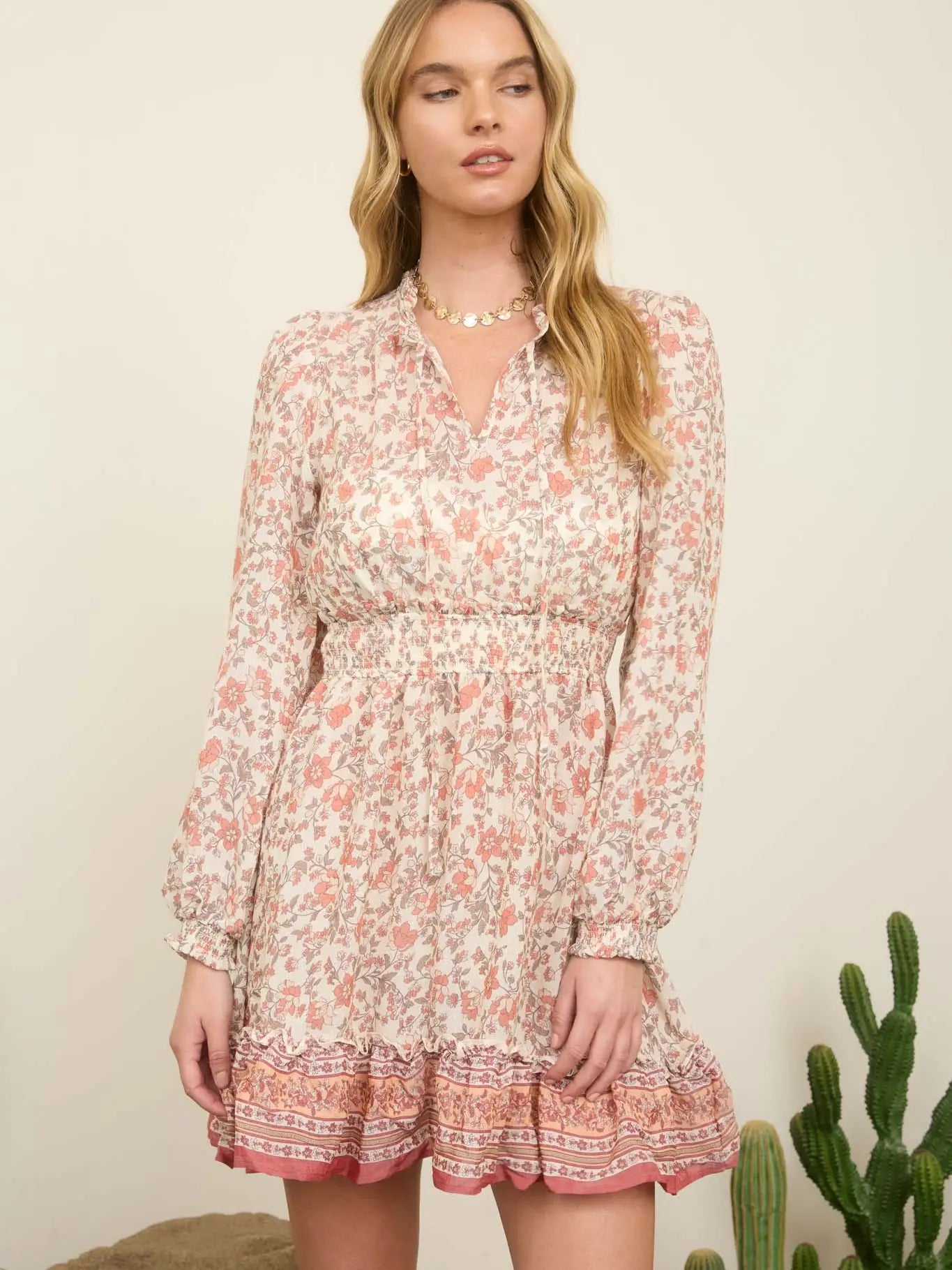 Empire Waist Mini Dress