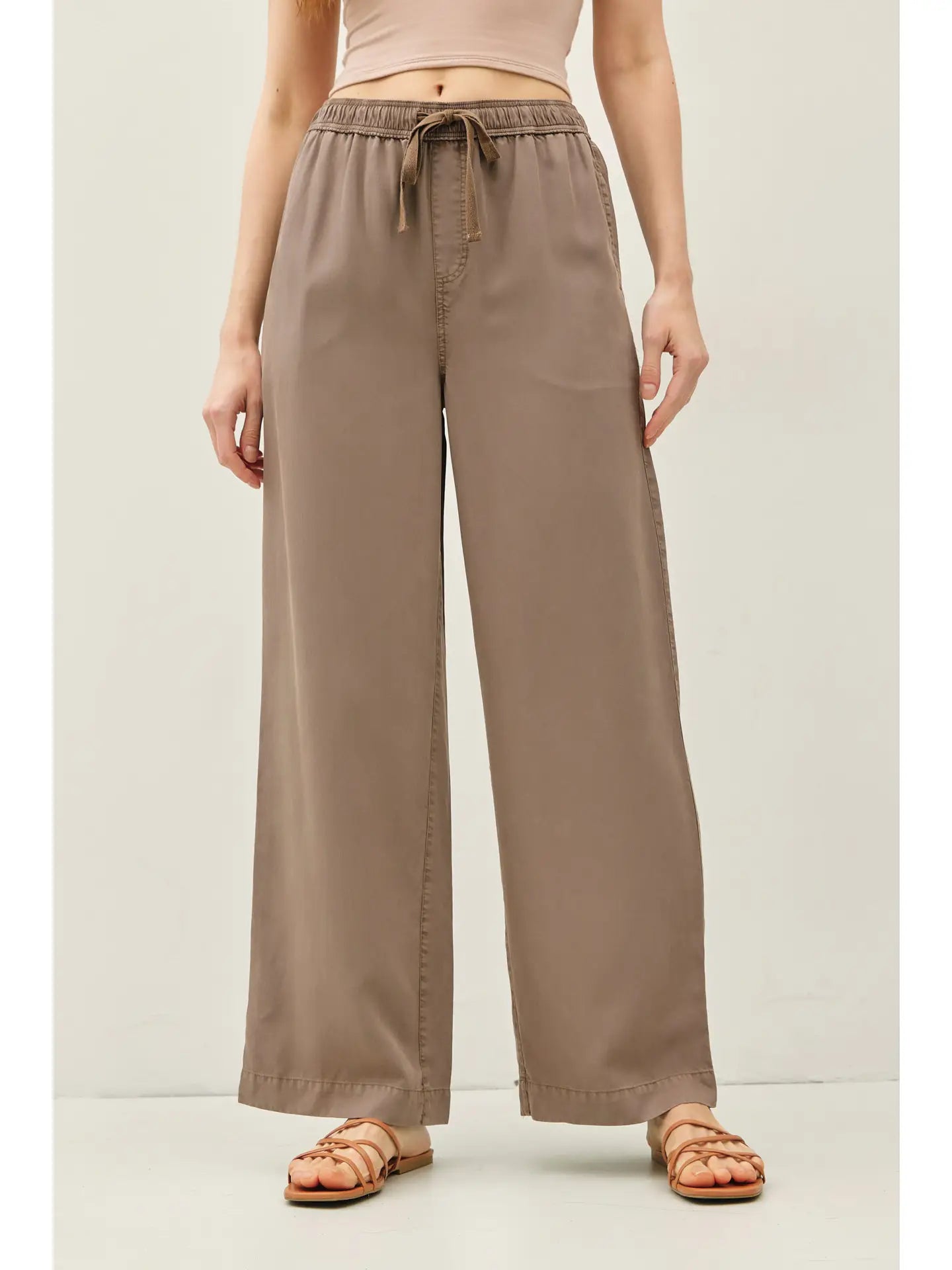 Tencel Wide Leg Pants