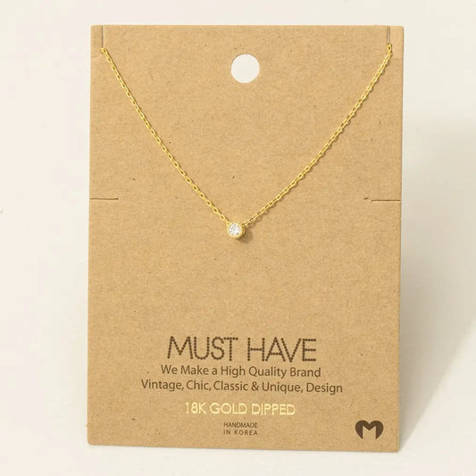 Gold Pendant Necklace