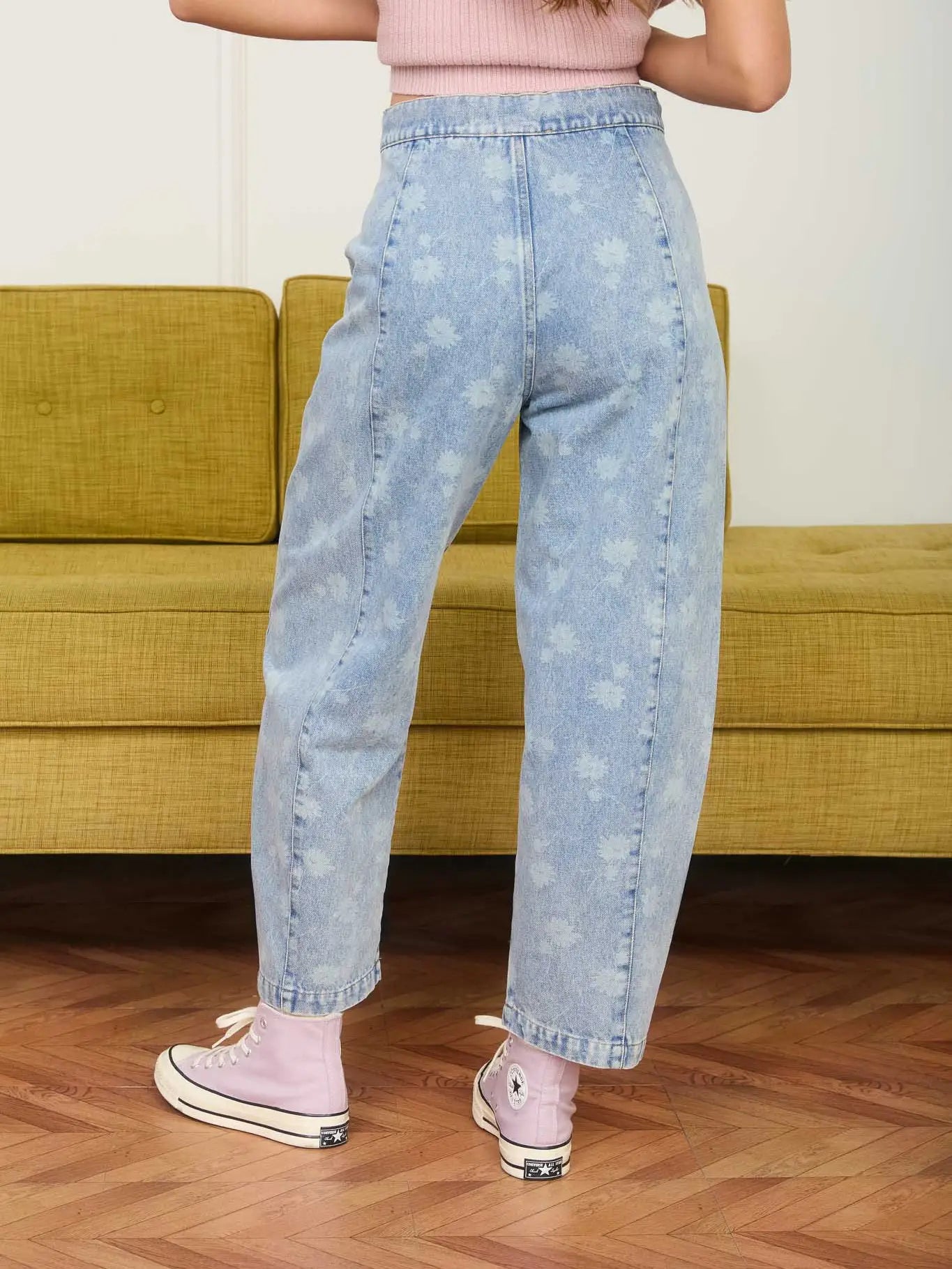 Dandelion Washed Denim Drawstring Jeans
