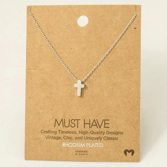 Mini Cross Necklace