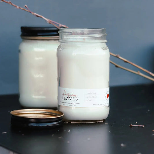 Mason Jar Soy Candle 13oz-Holly Berry