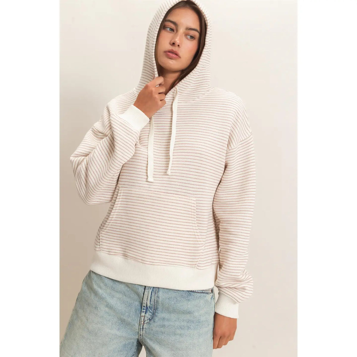 Stripe French Terry Hoodie