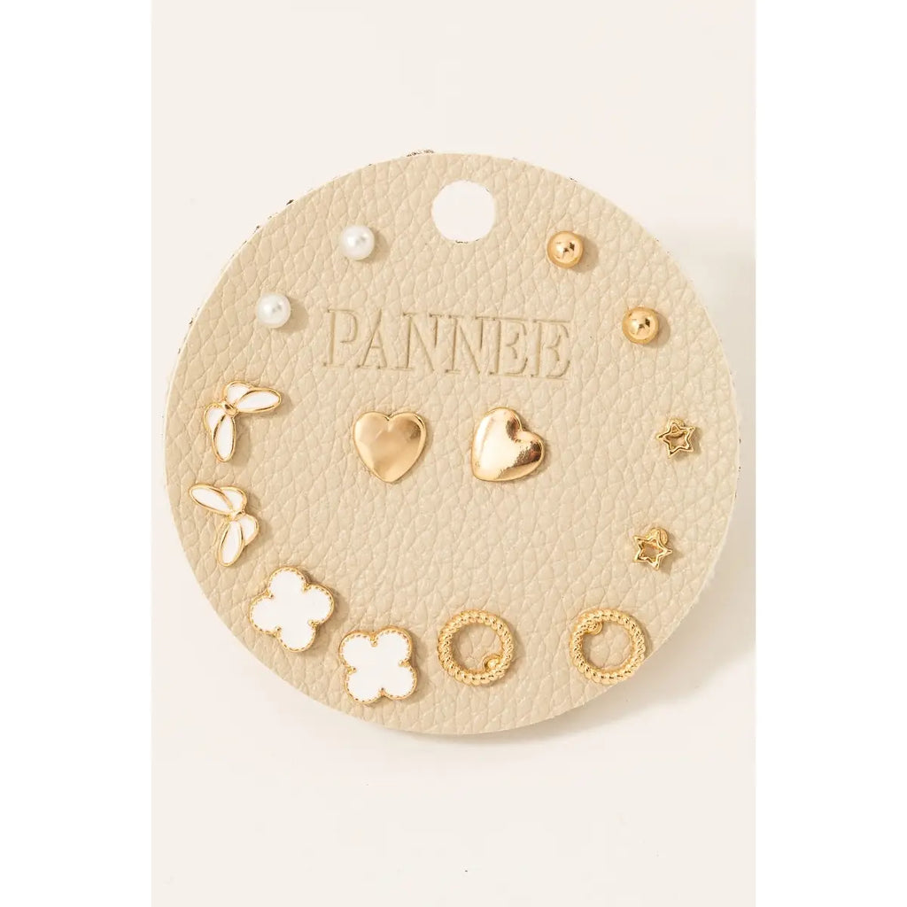 Mixed Stud Earring Set