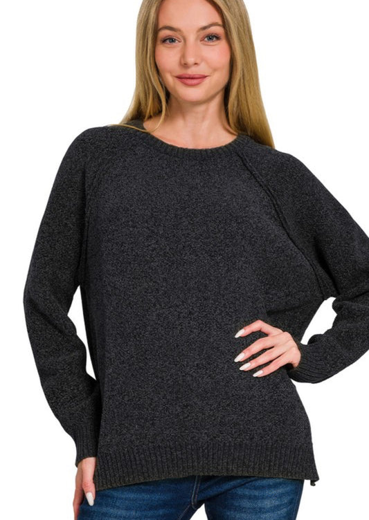 Chenille Raglan Sweater