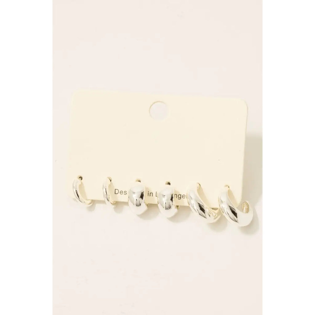 Metallic Three Hoop Set