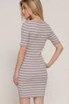 Stripe Sweater Mini Dress